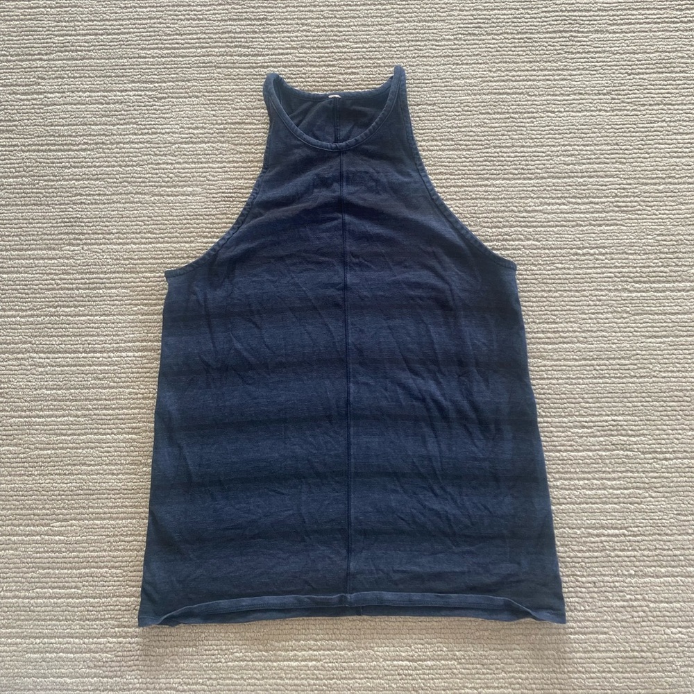 Lululemon Navy and black striped workout tank